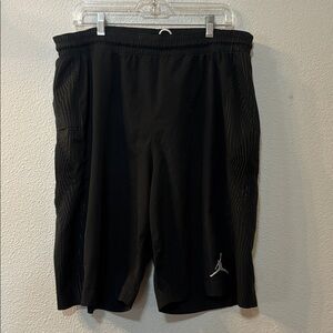 Jordan Black Athletic Shorts with Logo